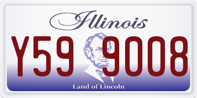 IL license plate Y599008