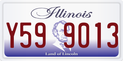 IL license plate Y599013