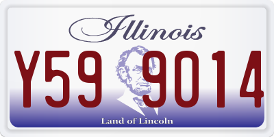 IL license plate Y599014