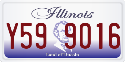IL license plate Y599016