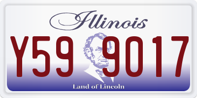 IL license plate Y599017