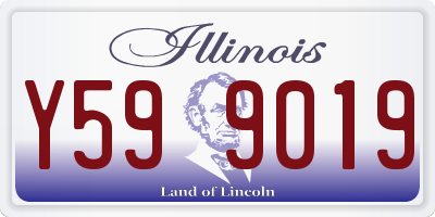 IL license plate Y599019