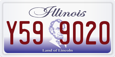 IL license plate Y599020