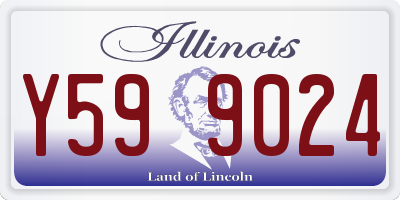 IL license plate Y599024