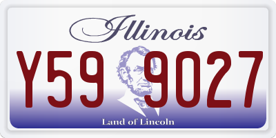 IL license plate Y599027