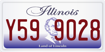 IL license plate Y599028