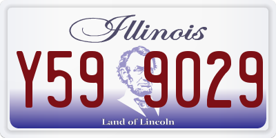 IL license plate Y599029