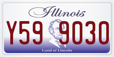 IL license plate Y599030