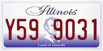 IL license plate Y599031