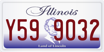 IL license plate Y599032