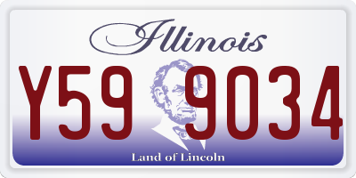 IL license plate Y599034