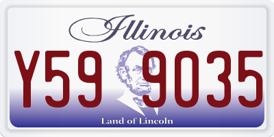 IL license plate Y599035