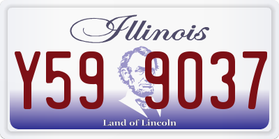 IL license plate Y599037