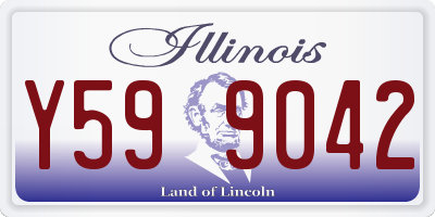 IL license plate Y599042