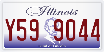 IL license plate Y599044