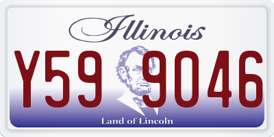 IL license plate Y599046