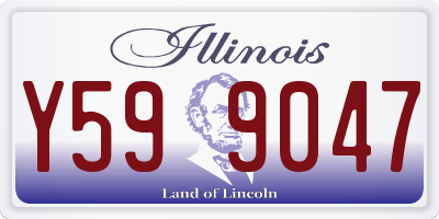 IL license plate Y599047