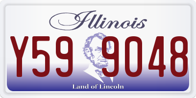 IL license plate Y599048
