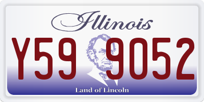 IL license plate Y599052