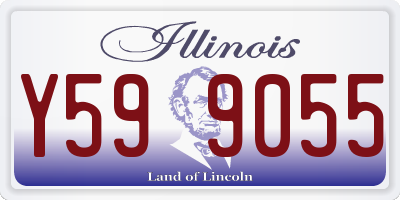 IL license plate Y599055