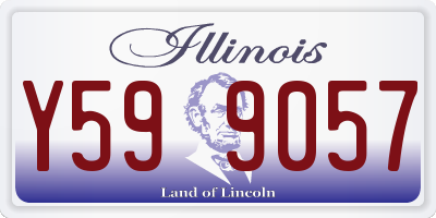 IL license plate Y599057