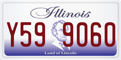 IL license plate Y599060