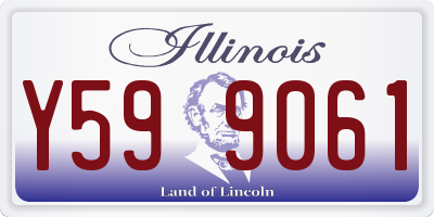 IL license plate Y599061