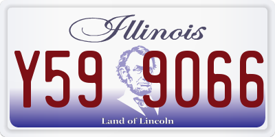 IL license plate Y599066