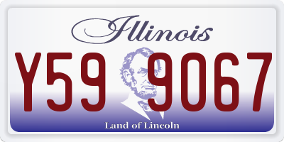 IL license plate Y599067