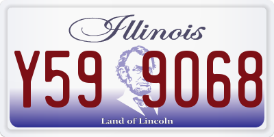 IL license plate Y599068