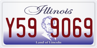 IL license plate Y599069
