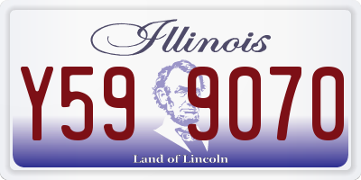 IL license plate Y599070