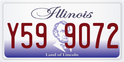 IL license plate Y599072