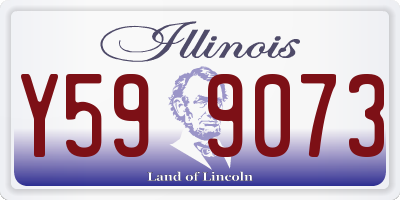 IL license plate Y599073