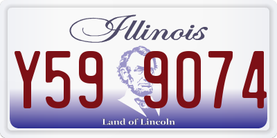 IL license plate Y599074