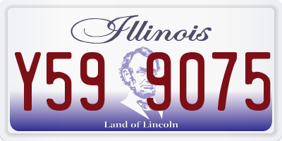 IL license plate Y599075