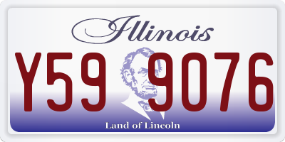 IL license plate Y599076