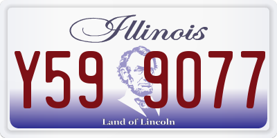IL license plate Y599077