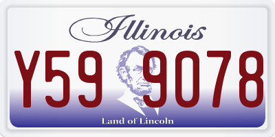 IL license plate Y599078