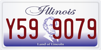 IL license plate Y599079