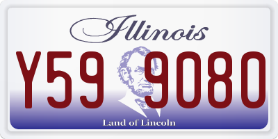 IL license plate Y599080