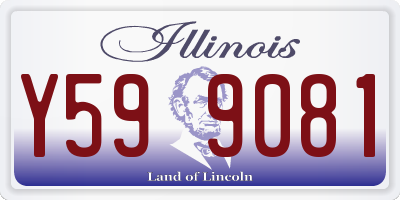 IL license plate Y599081