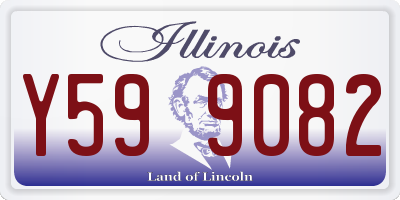 IL license plate Y599082