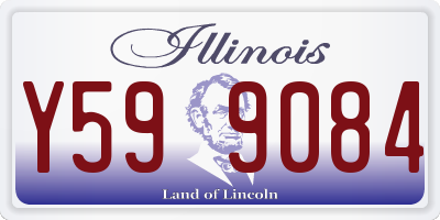 IL license plate Y599084