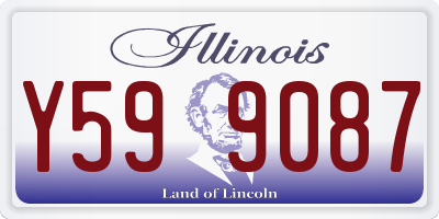IL license plate Y599087