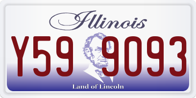 IL license plate Y599093