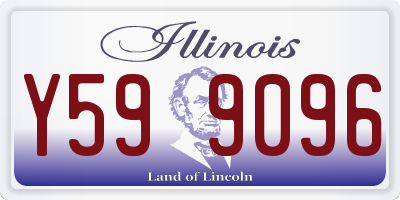 IL license plate Y599096