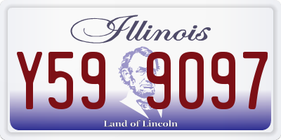 IL license plate Y599097