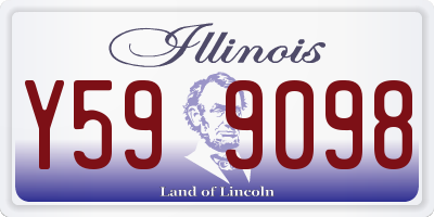 IL license plate Y599098