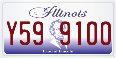 IL license plate Y599100